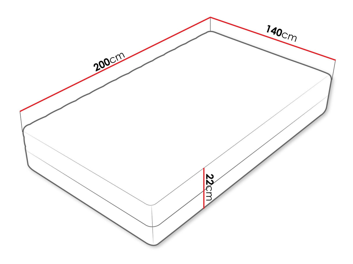 Matrac Unem 22, Méretek: 140 x 200 cm
