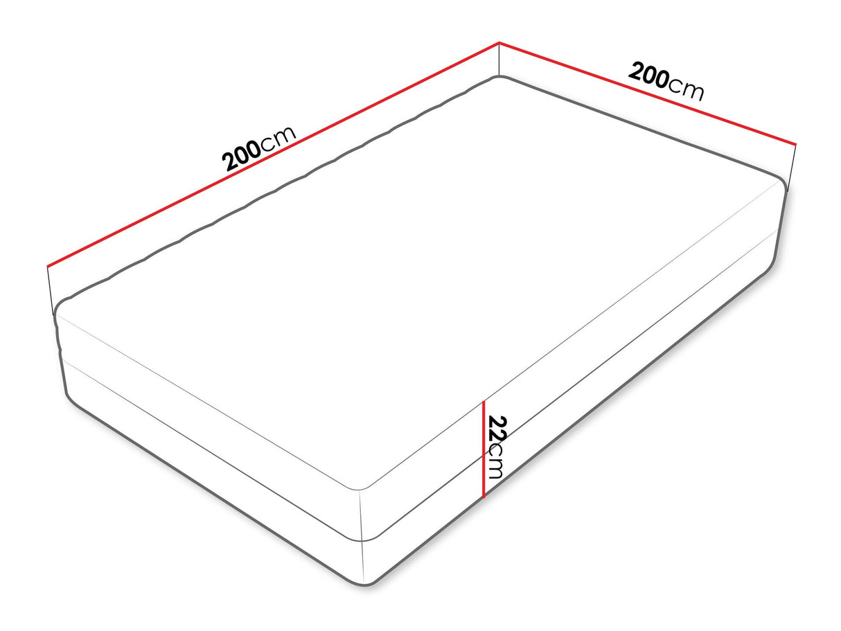 Matrac Unem 22, Méretek: 200 x 200 cm