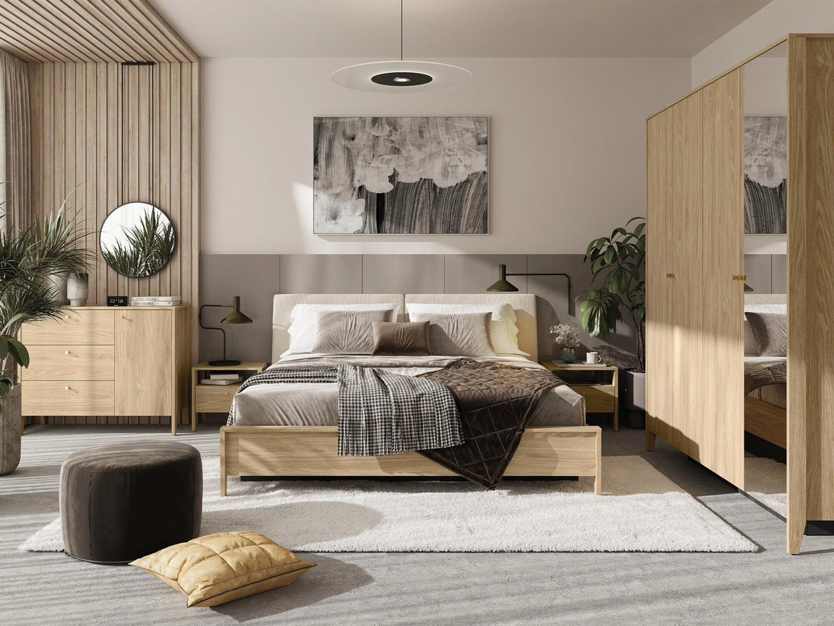 Ágy Łóżko 160 z pojemnikiem SNUGLY SU-02 Dąb Olejowany + Today 03 5903211416903