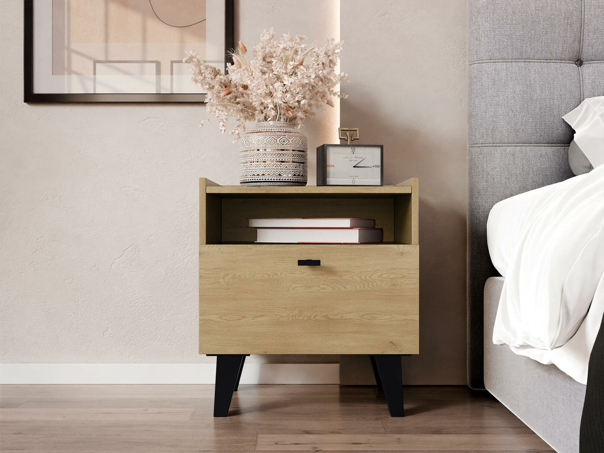 Éjjeliszekrény Stolik nemcny VURKIZO 1SZ Dąb Cremona 5903211412332