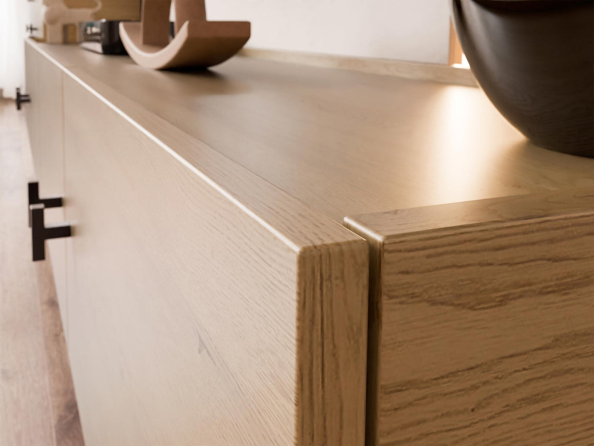 TV-állvány Szafka RTV VURKIZO 200 4D Dąb Cremona 5903211412356