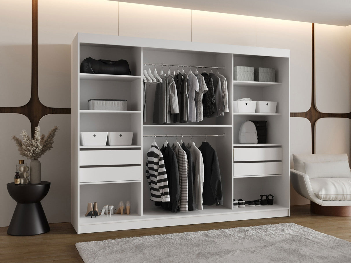 Gardróbszekrény Szafa 250 SELFIE, Szín: Artisan tölgy, Fiókok: Igen