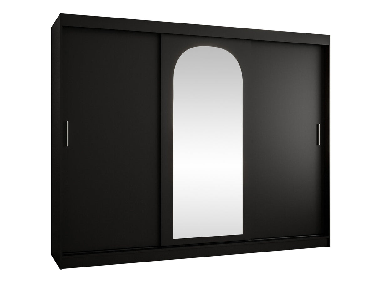 Gardróbszekrény Szafa 250 SELFIE, Szín: Fekete, Fiókok: Nem