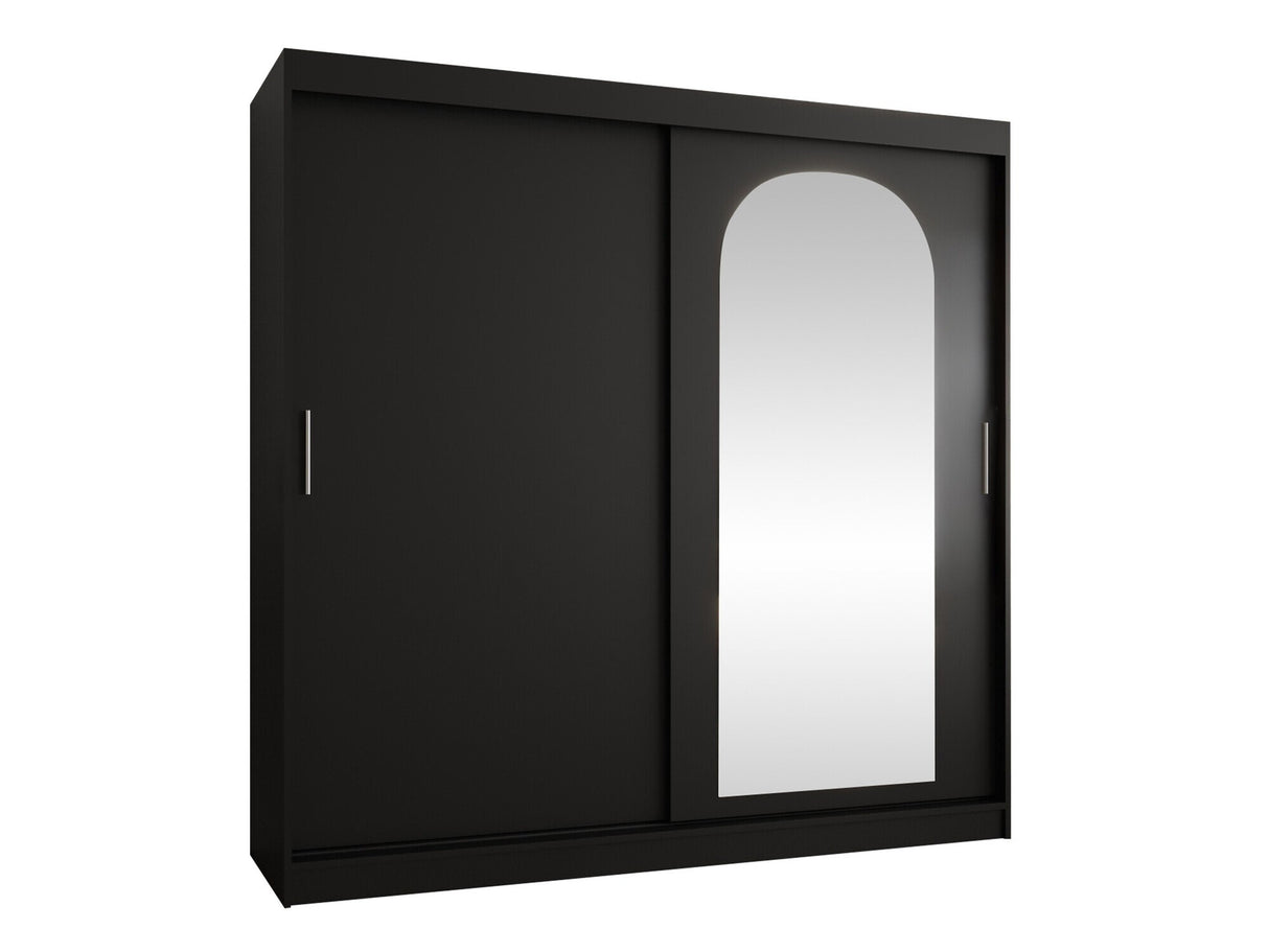 Gardróbszekrény Szafa 200 SELFIE, Szín: Fekete, Fiókok: Nem