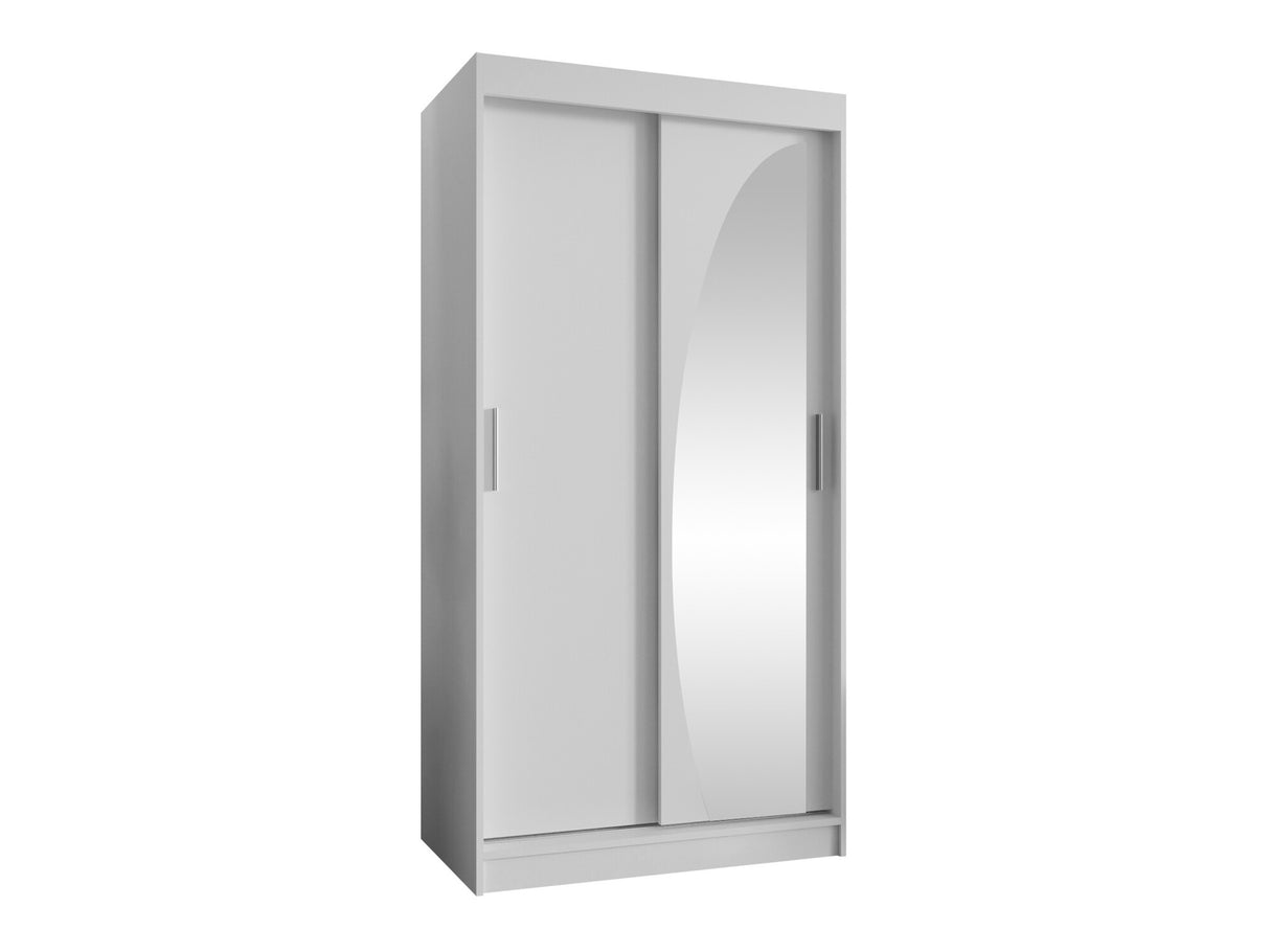 Gardróbszekrény WIKA 100, Szín: Fehér, Fiókok: Igen