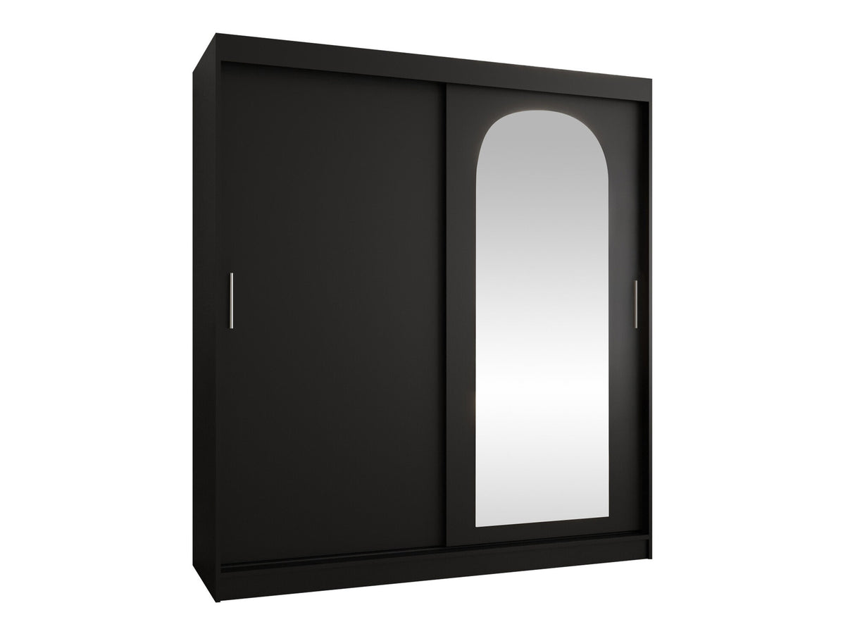 Gardróbszekrény Szafa 180 SELFIE, Szín: Fekete, Fiókok: Igen