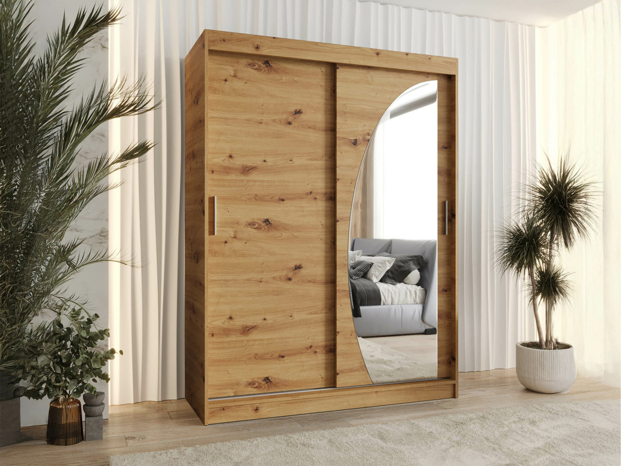 Gardróbszekrény WIKA 150, Szín: Artisan tölgy, Fiókok: Igen