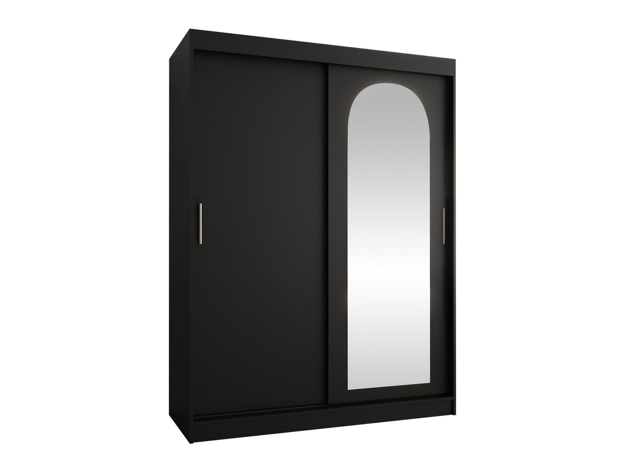 Gardróbszekrény Szafa 150 SELFIE, Szín: Fekete, Fiókok: Igen