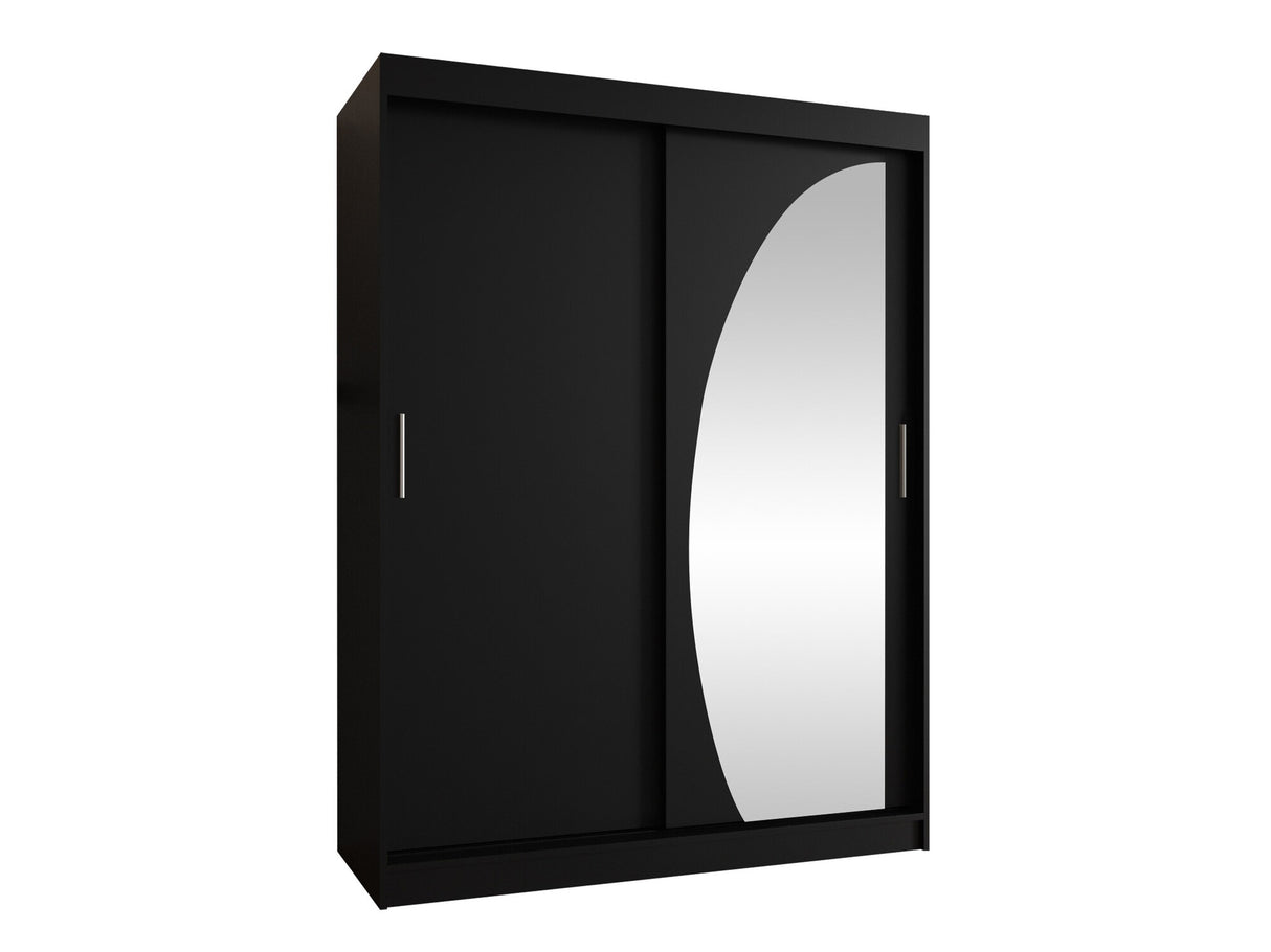 Gardróbszekrény WIKA 150, Szín: Fekete, Fiókok: Nem