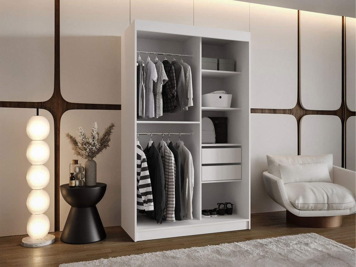 Gardróbszekrény Szafa 120 SELFIE, Szín: Kasmír, Fiókok: Igen