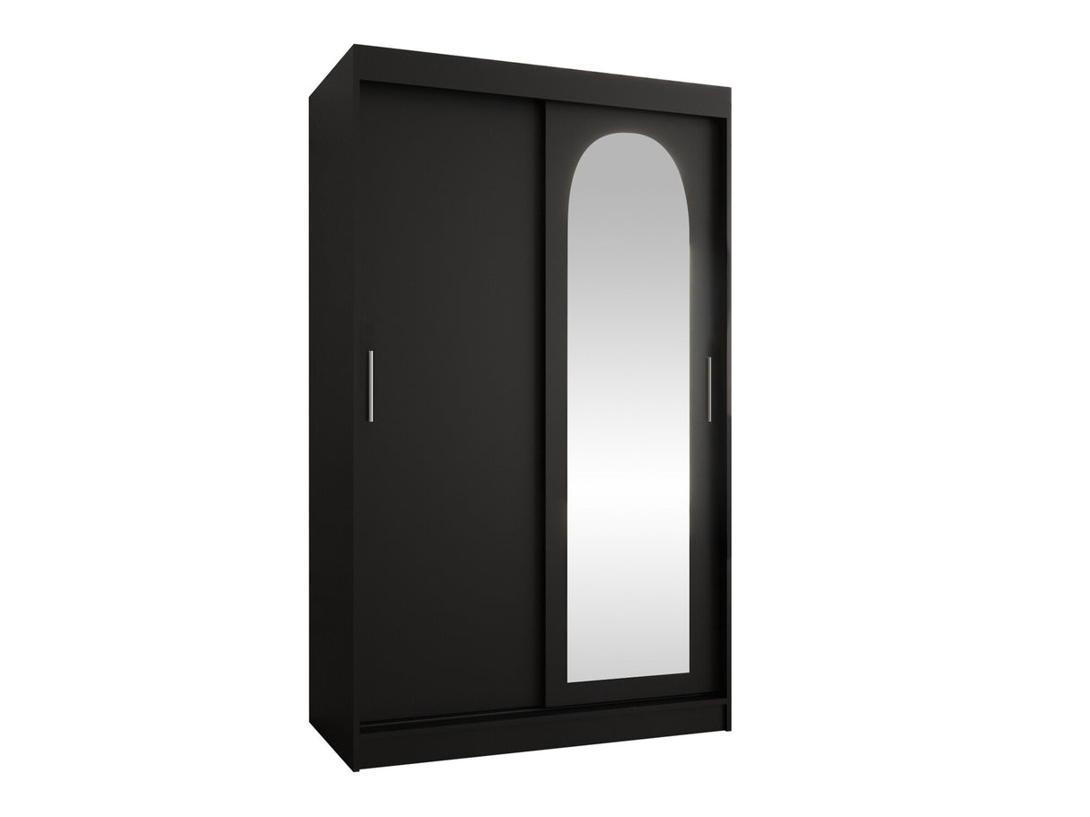 Gardróbszekrény Szafa 120 SELFIE, Szín: Fekete, Fiókok: Igen