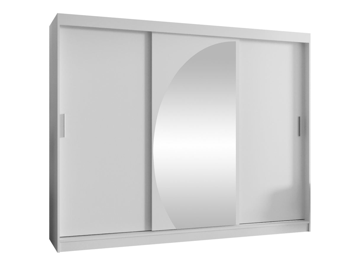 Gardróbszekrény WIKA 250, Szín: Fehér, Fiókok: Igen