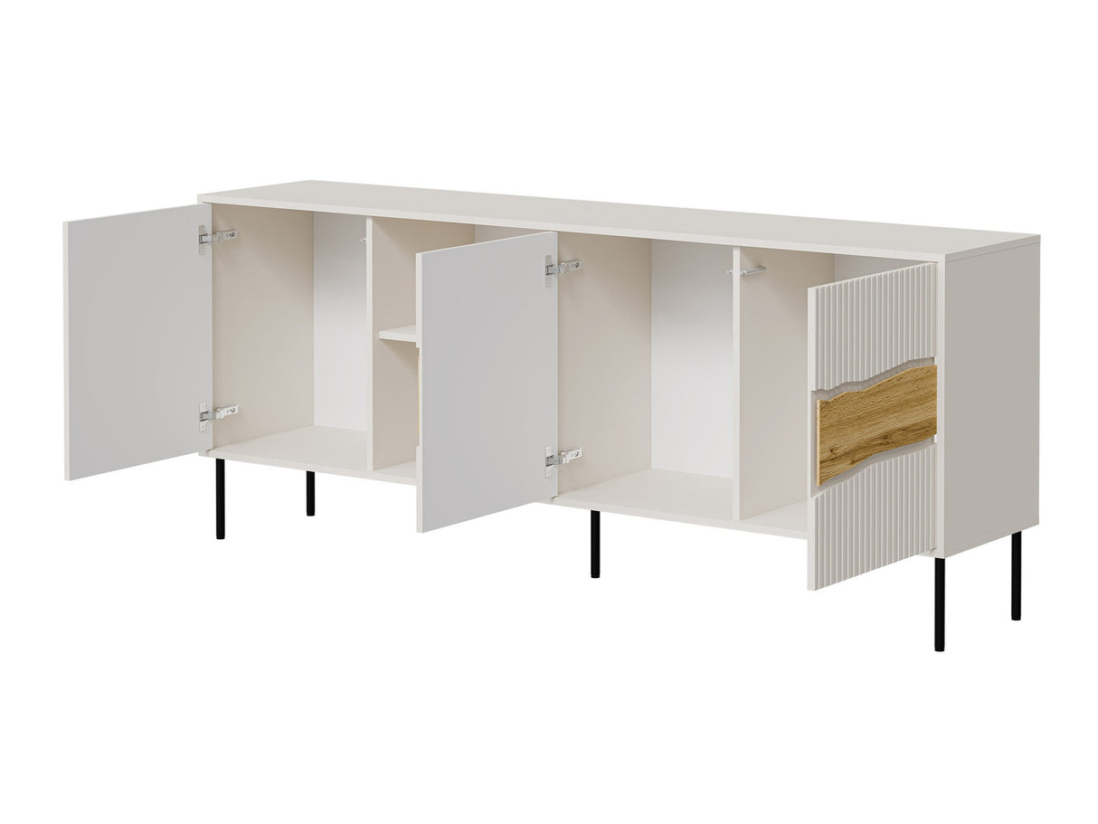 Szekrény Komoda INSERTO 190 3D1W (Wotan tölgy + Kasmír)