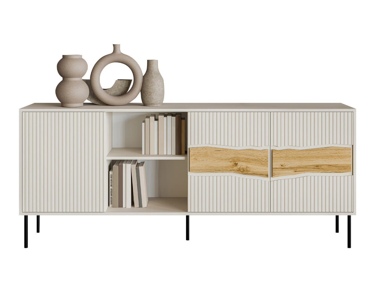 Szekrény Komoda INSERTO 190 3D1W (Wotan tölgy + Kasmír)