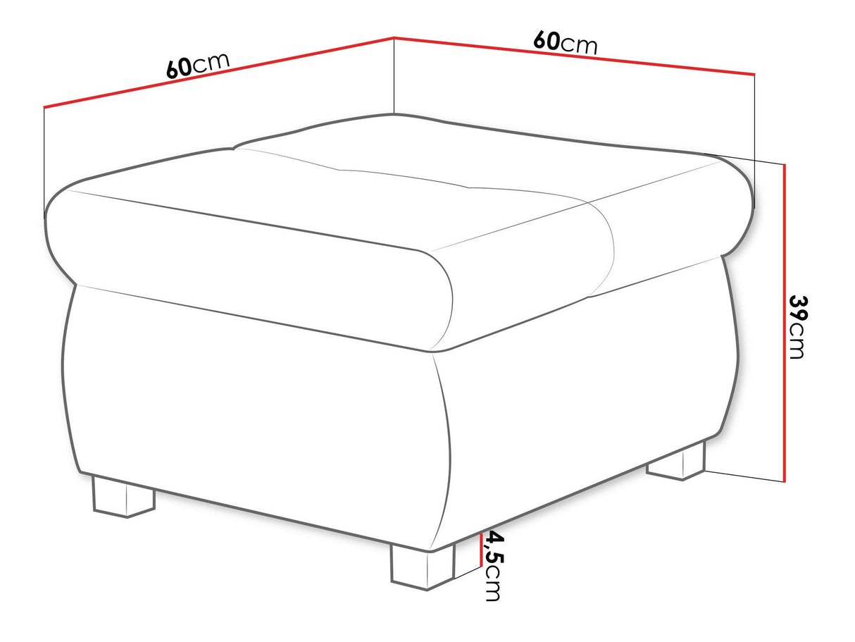 Puff Orkan M (Herkules), Szín: Coral 70