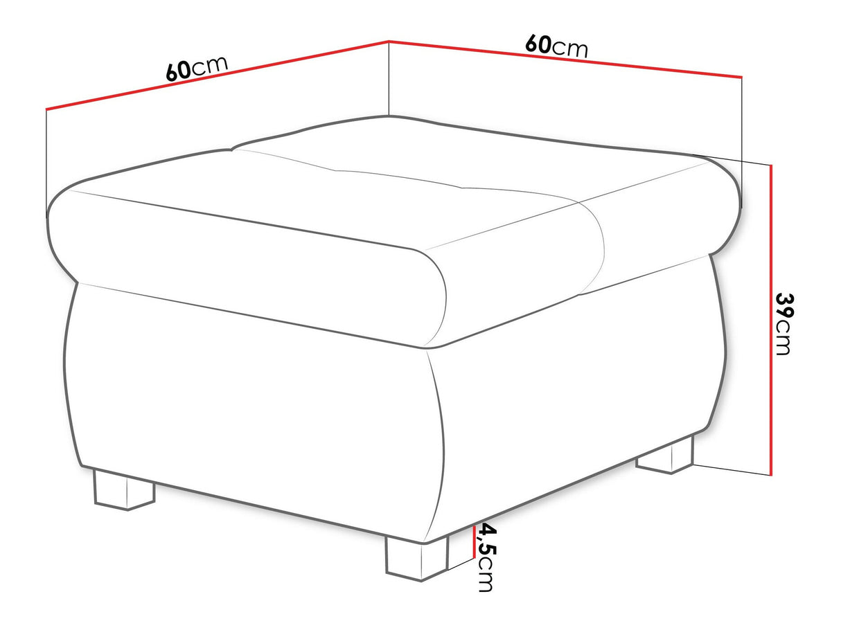 Puff Orkan M (Herkules), Szín: Coral 45