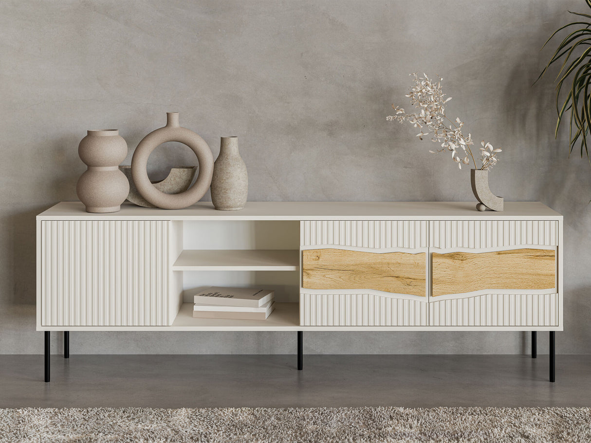 TV-állvány RTV INSERTO 190 3D1W (Wotan tölgy + Kasmír)