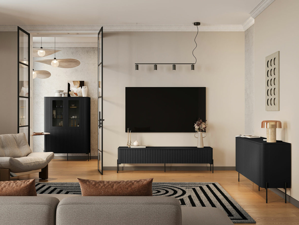 Szekrény Komoda VERA 150, Szín: Fekete