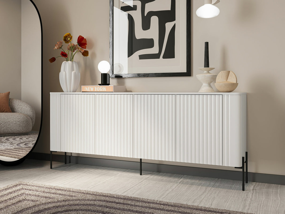 Szekrény Komoda VERA 190, Szín: Fehér