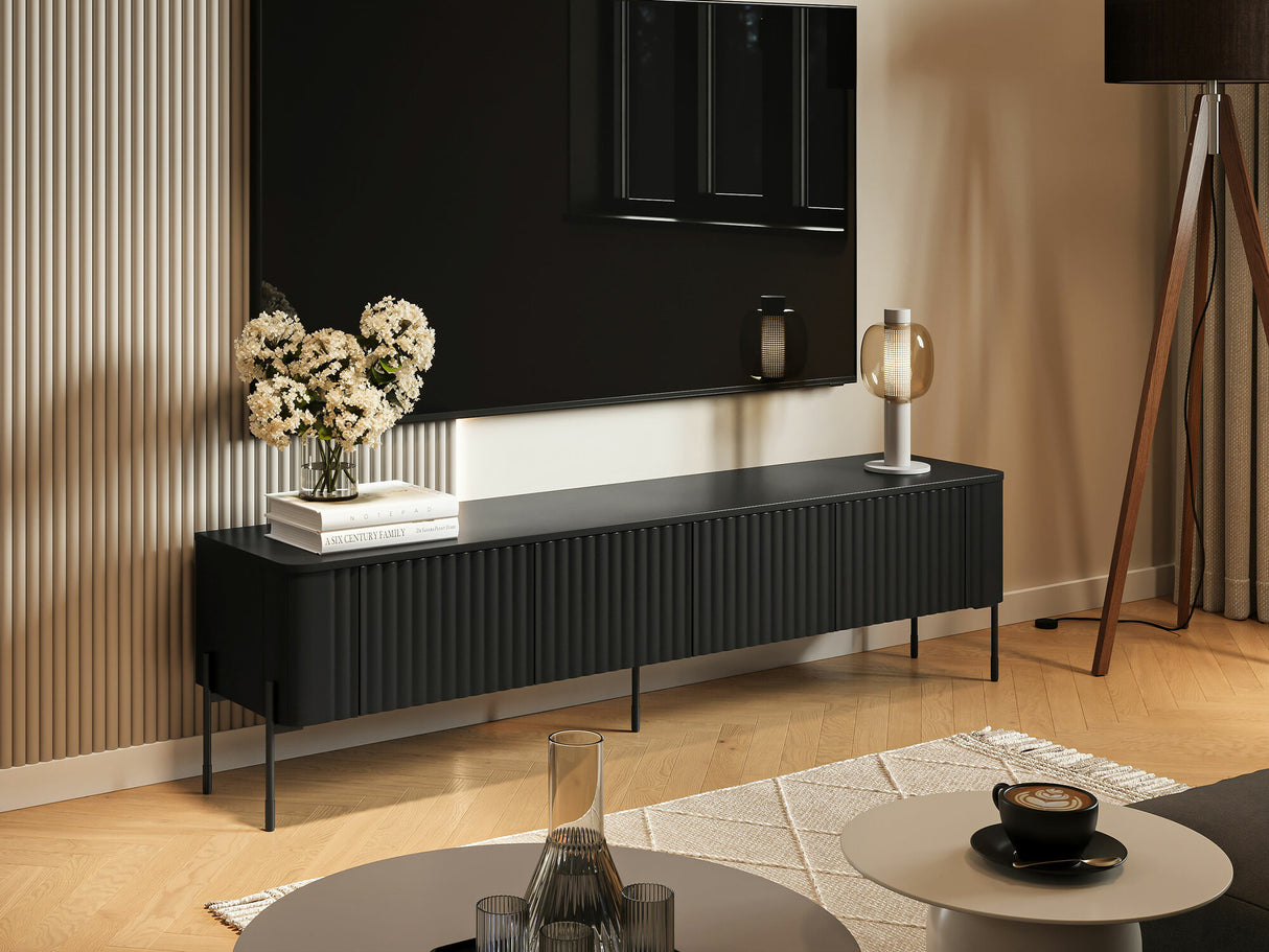 TV-állvány Szafka RTV VERA 190, Szín: Fekete