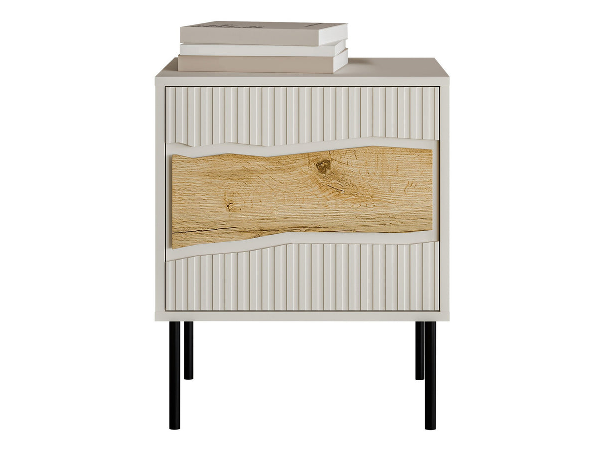 Éjjeliszekrény szett Szafka nemcna INSERTO 1D 2szt. (Wotan tölgy + Kasmír)