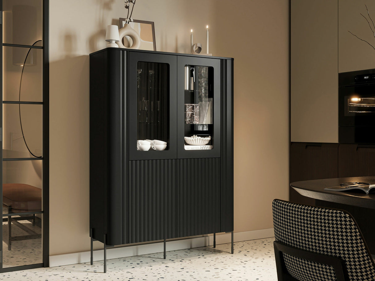 Könyvespolc Witryna VERA 110, Szín: Fekete