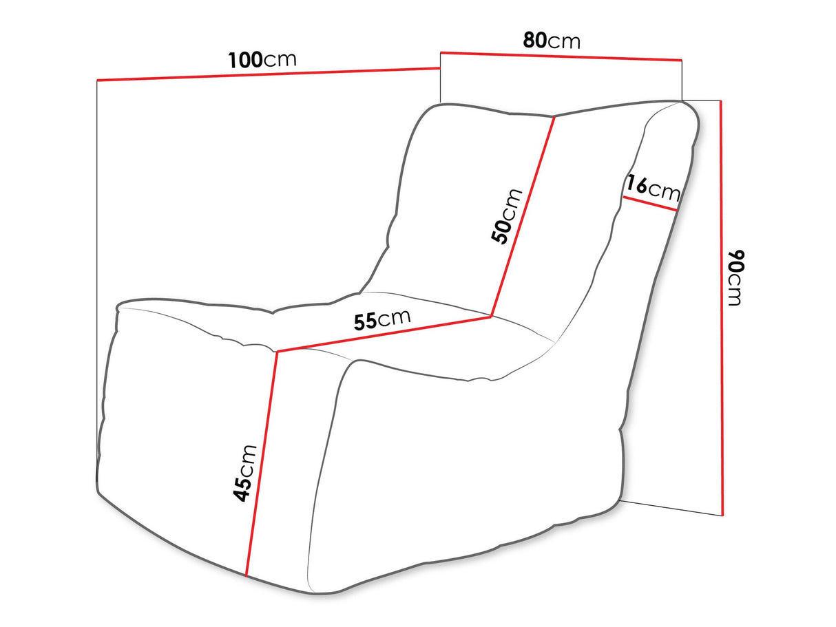 Babzsák Fotel REST, Szín: Poso 43