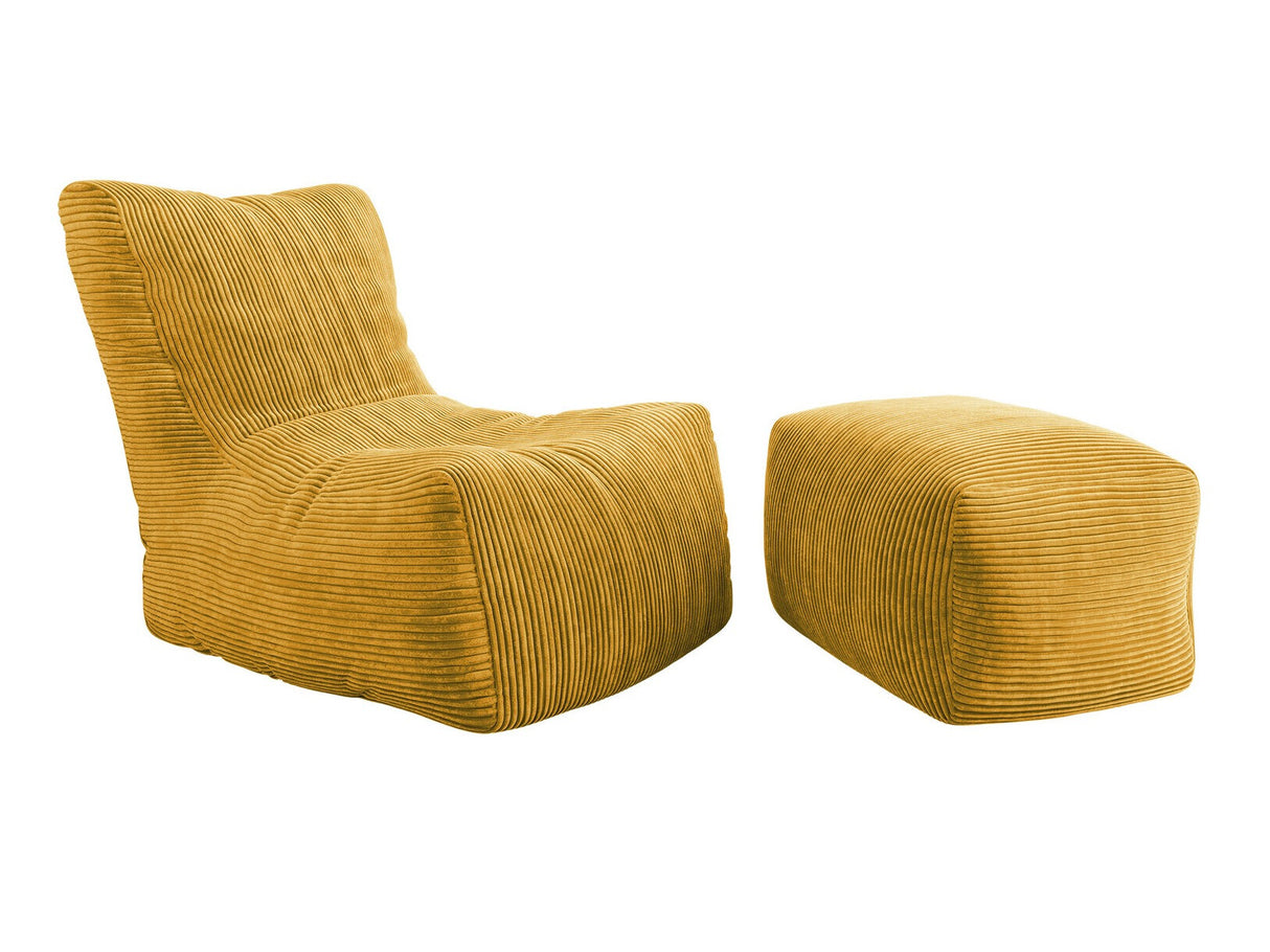 Babzsák Fotel REST + podnóżek EASY, Szín: Poso 43