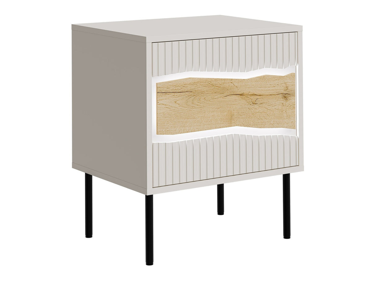 Éjjeliszekrény szett Szafka nemcna INSERTO 1D 2szt. (Wotan tölgy + Kasmír)