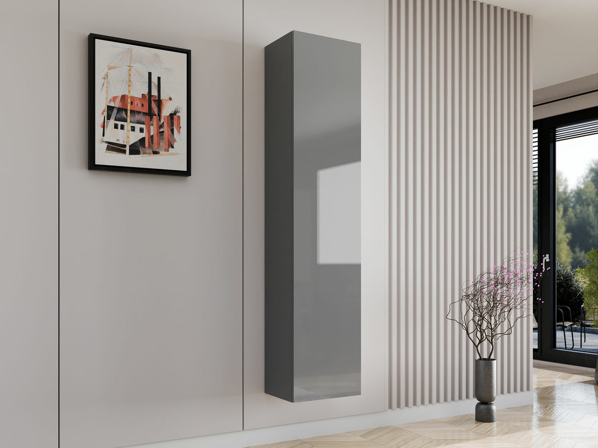 Polc Vigo 180 II (Zigo 180), Szín: Szürke + Fényes szürke