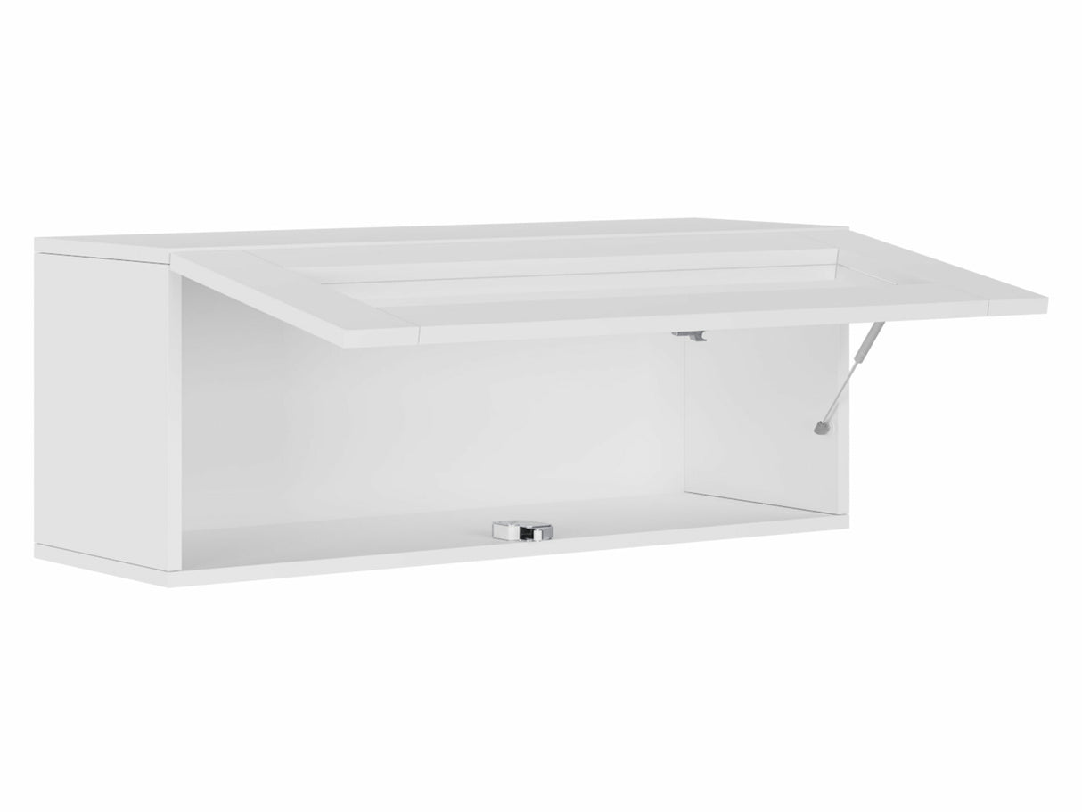 Fali szekrény Vigo 90 (Zigo 90), Led világítás: Nem, Szín: Fekete + Wotan tölgy