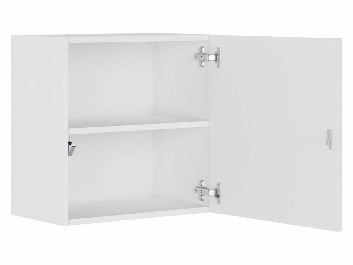 Fali szekrény Vigo 50/50/30 II (kwadrat Zigo), Szín: Szürke + Fényes szürke