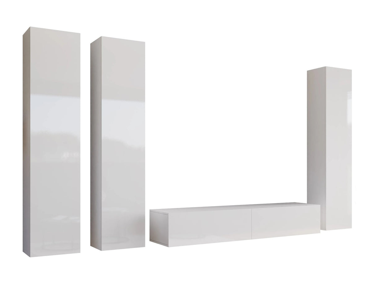 Nappali szett Vigo I (Zigo I), Szín: Fehér + Fényes fehér