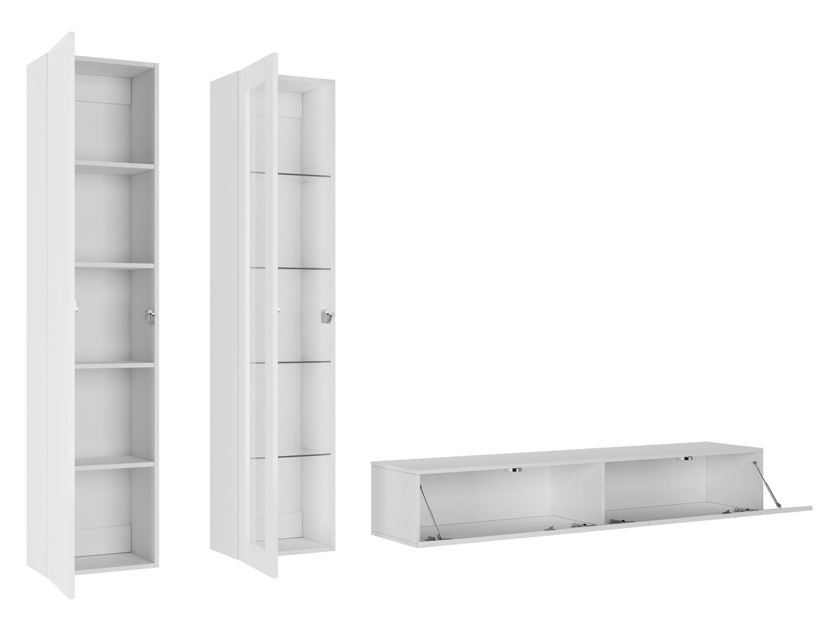 Nappali szett Vigo III, Led világítás: Igen RGB, Szín (Vigo): Szürke + Fényes szürke