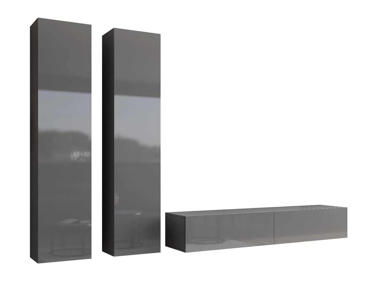 Nappali szett Vigo IV, Szín: Szürke + Fényes szürke