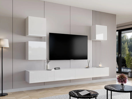 Nappali szett Vigo XXII, Szín: Fehér + Fényes fehér