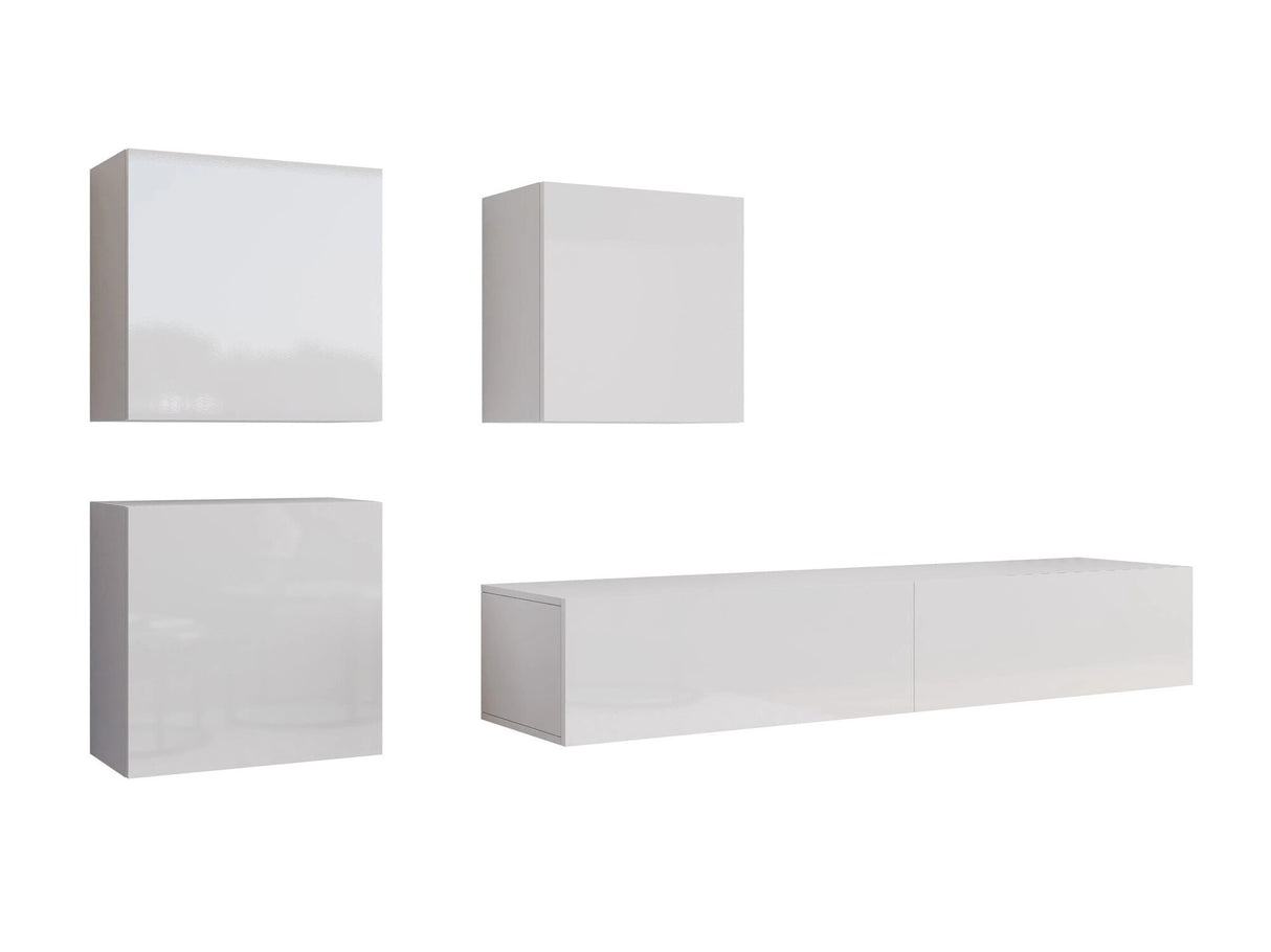 Nappali szett Vigo XXIII, Szín: Fehér + Fényes fehér