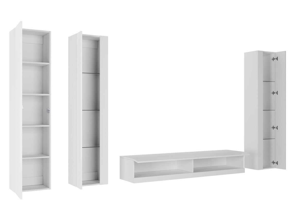 Nappali szett Vigo New VI, Led világítás: Nem, Szín: Fekete + Fényes fekete