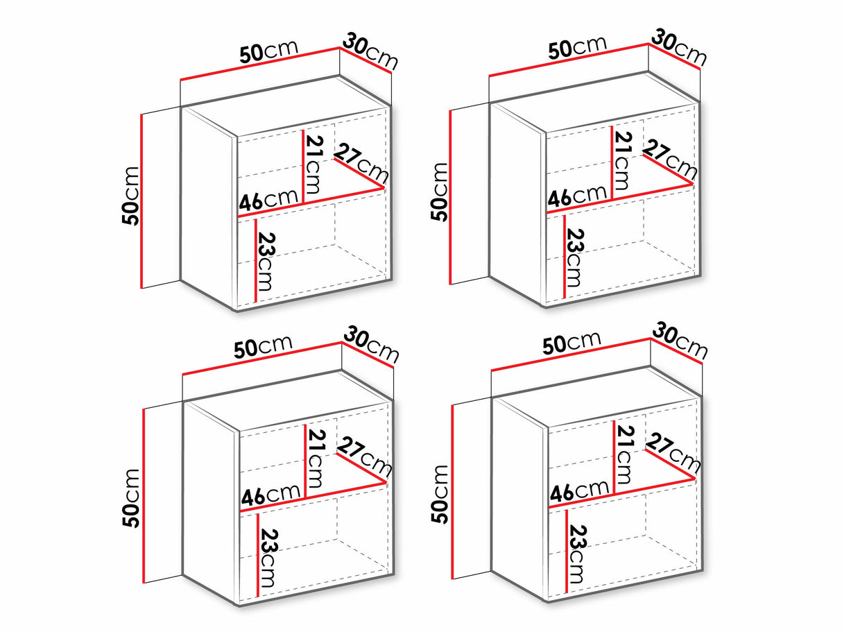 Konyhabútorok VIGO, Szín: Fekete + Fényes fekete