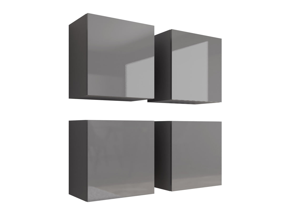 Konyhabútorok VIGO, Szín: Szürke + Fényes szürke