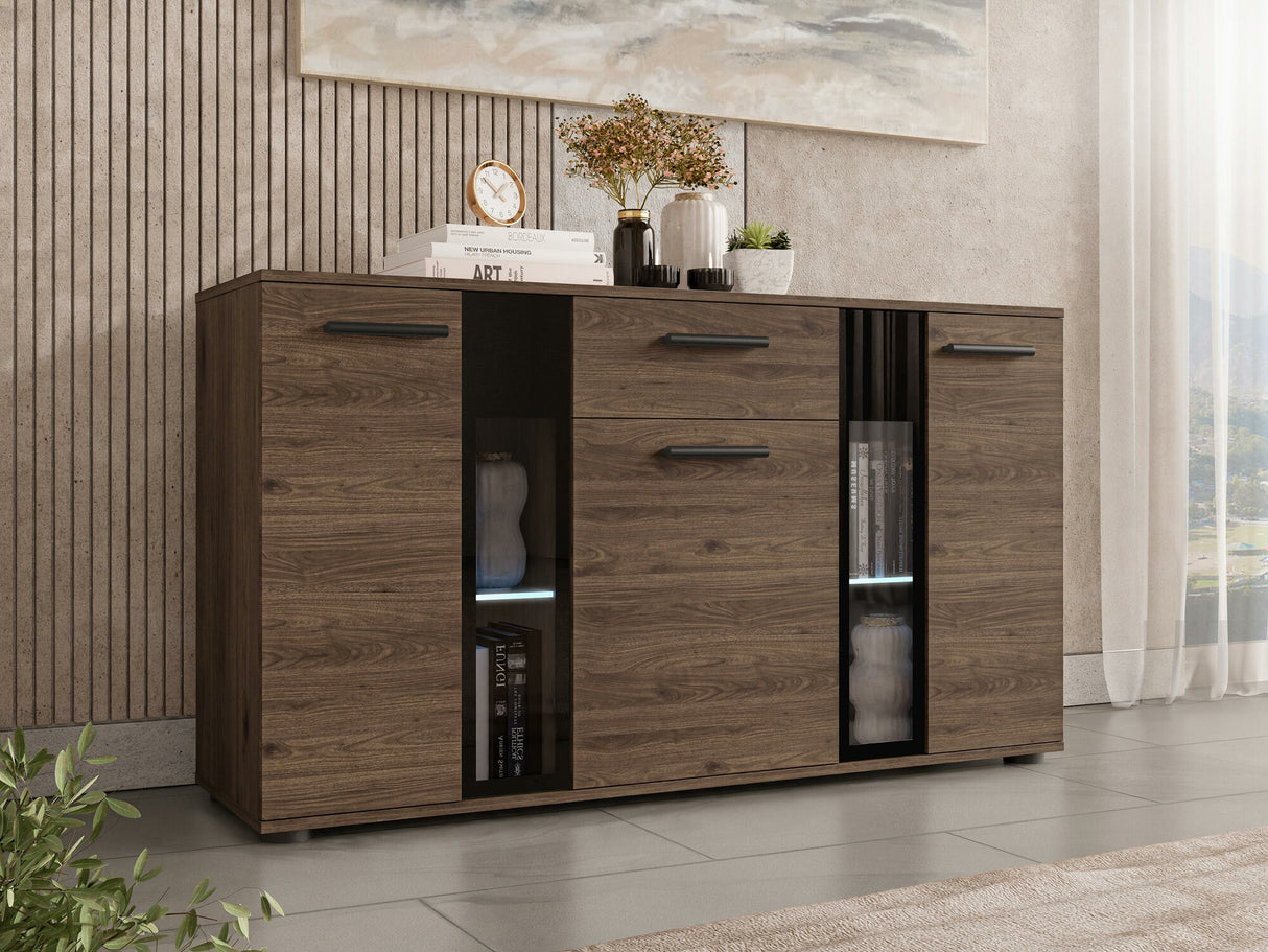 Komód Salsa, Led világítás: Igen, Szín: Dió