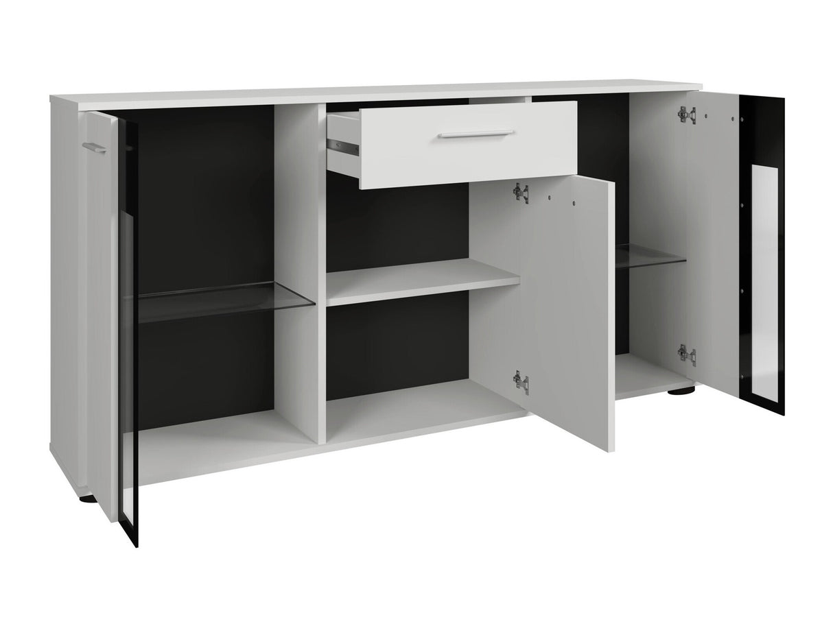 Komód Salsa II, Led világítás: Igen, Szín: Fehér