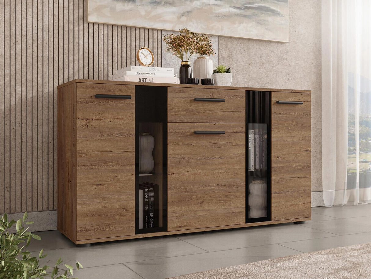 Komód Salsa, Led világítás: Nem, Szín: Lefkas tölgy