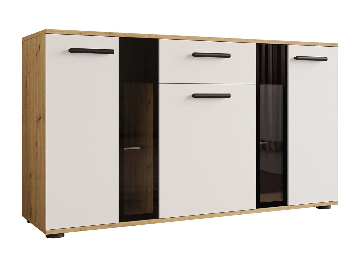 Komód Salsa, Led világítás: Nem, Szín: Artrisan tölgy + Fehér