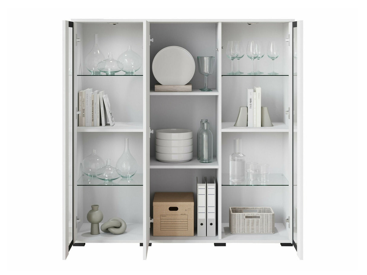 Szekrény CARO HB 120, Szín: Wotan tölgy, Led világítás: Igen