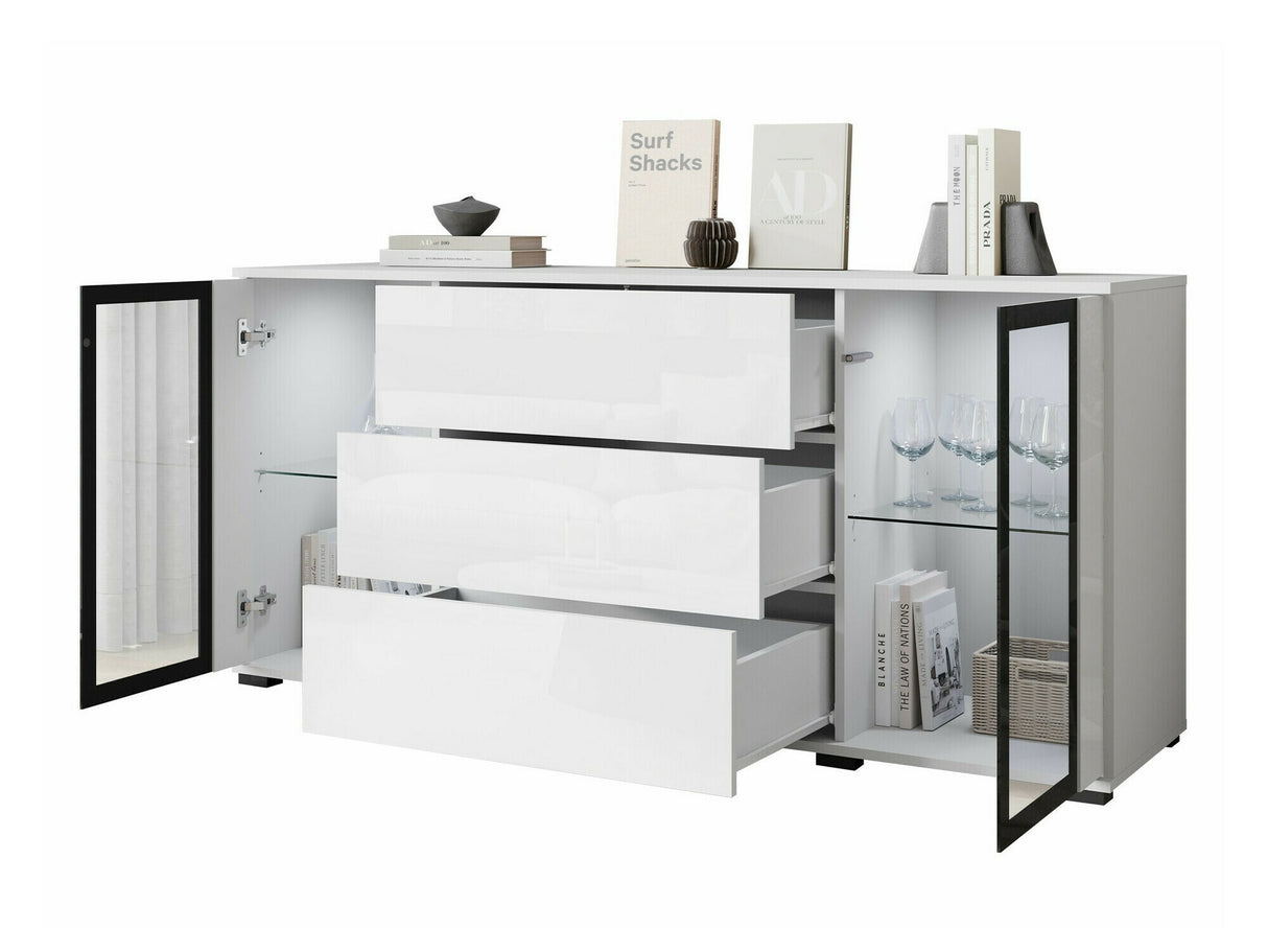 Komód CARO SB 150, Szín: Wotan tölgy, Led világítás: Igen