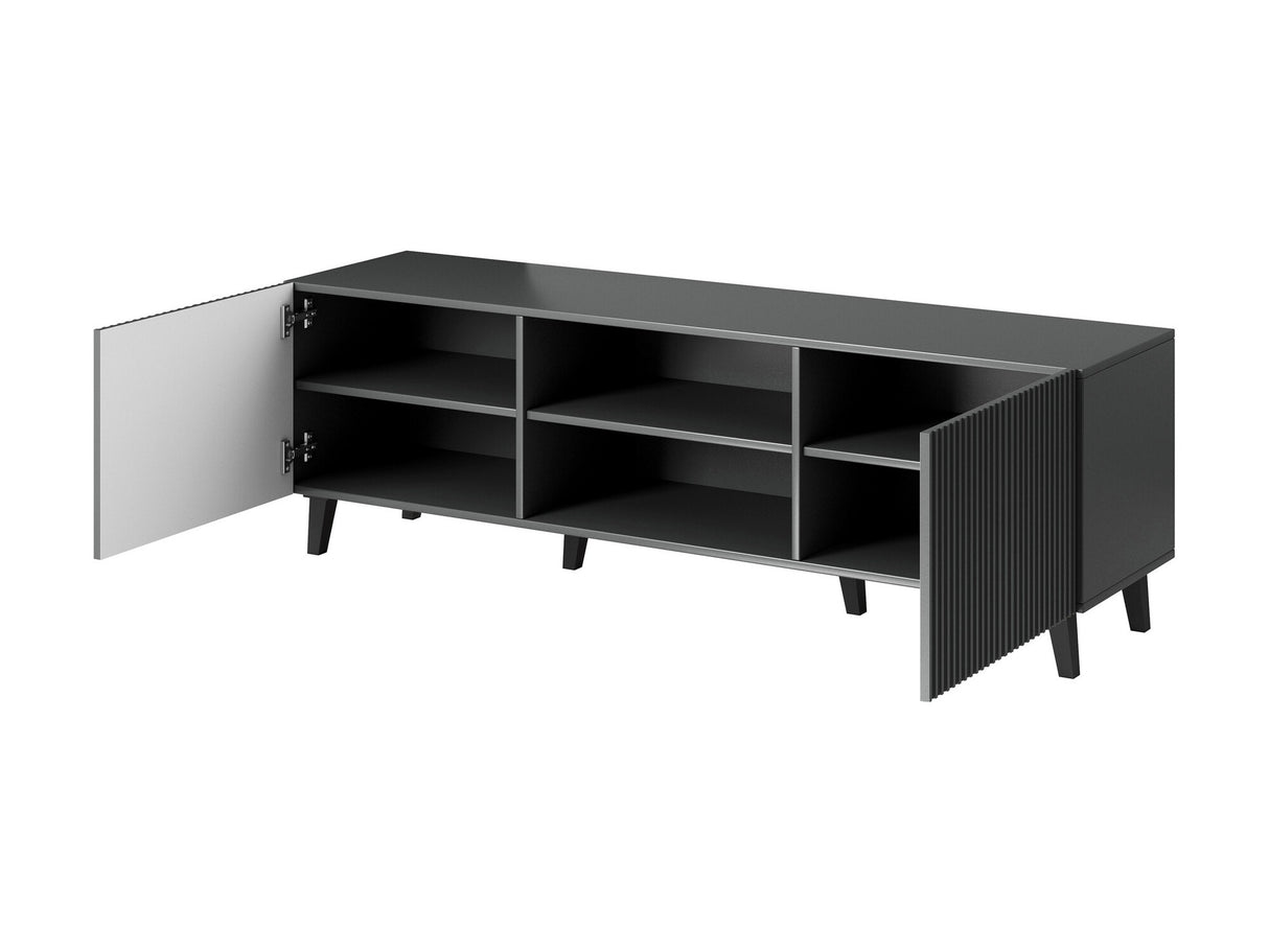 Nappali szett Meble VAMOS GREY I Antracyt + Czarny (Antracit)