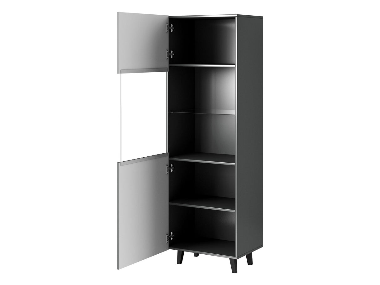 Nappali szett Meble VAMOS GREY I Antracyt + Czarny (Antracit)