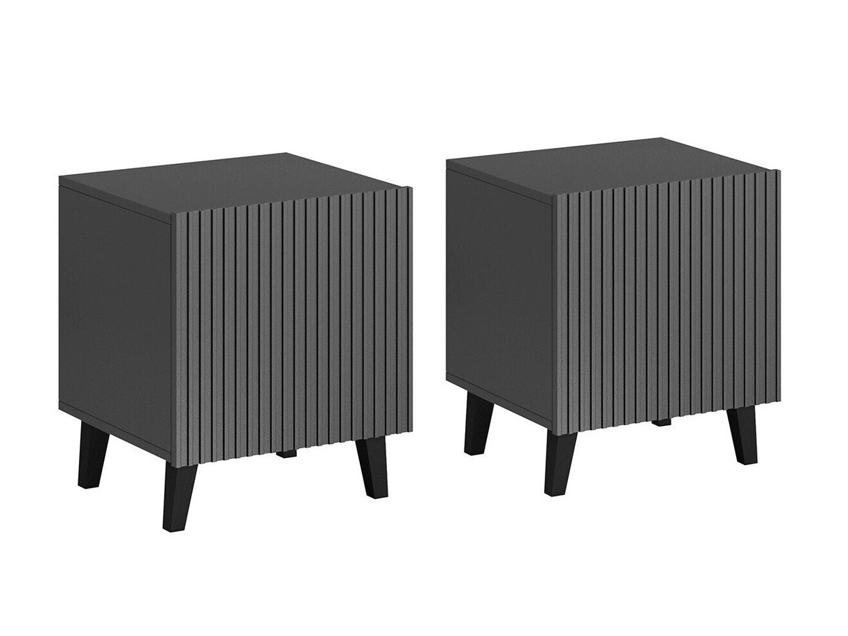 Éjjeliszekrény szett VAMOS II (Tilderi), Szín: Antracit