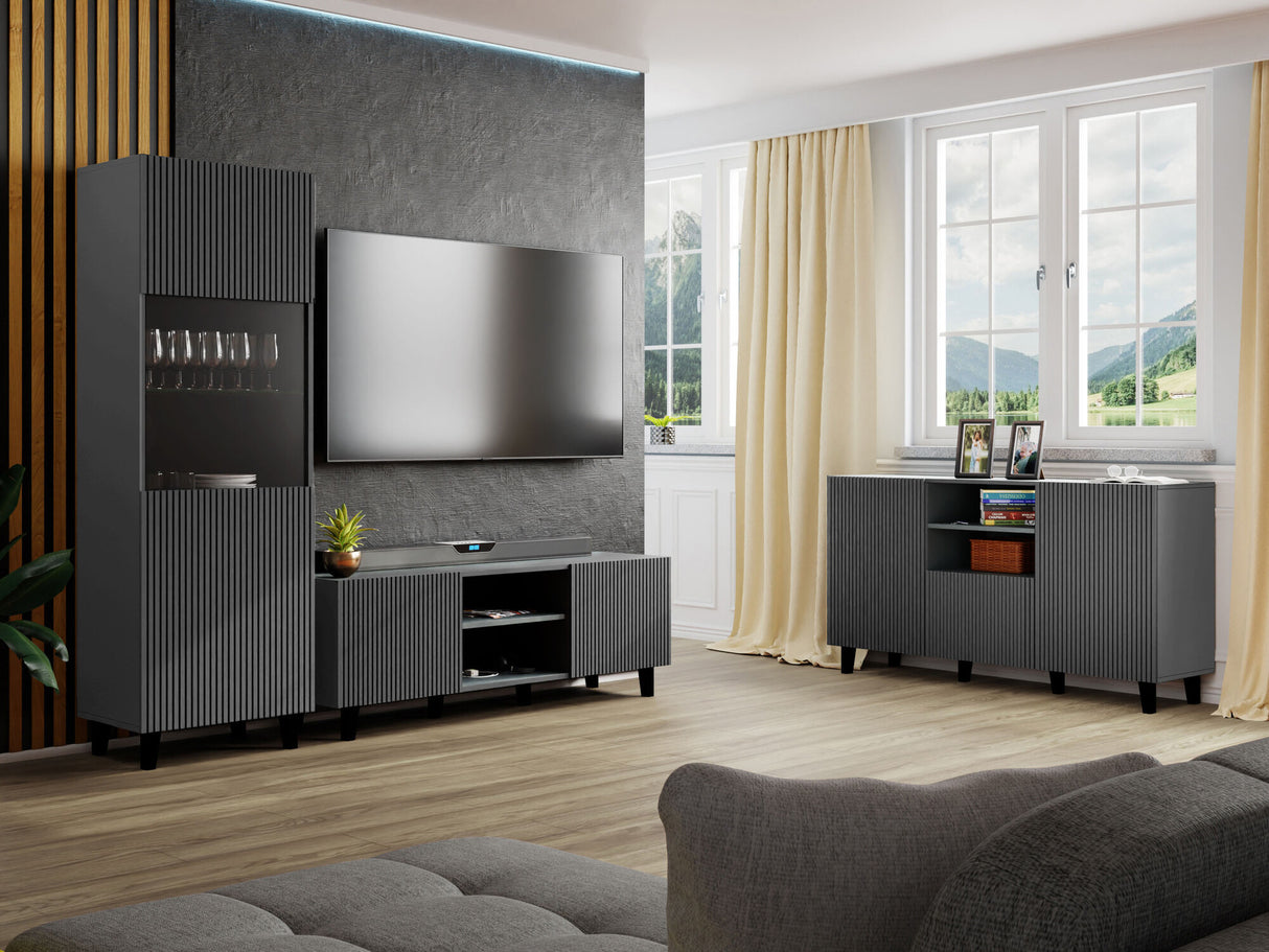 TV-állvány VAMOS (Tilderi 150), Szín: Antracit